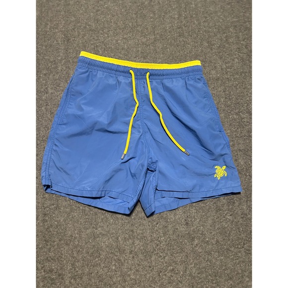 Vilebrequin Other - Vilebrequin swim trunks shorts mens blue Large logo lightweight beach lined read